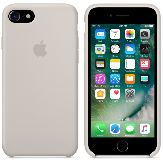 Чехол Apple Silicone Case for iPhone 8/7 Stone* - цена, характеристики, отзывы, рассрочка, фото 2