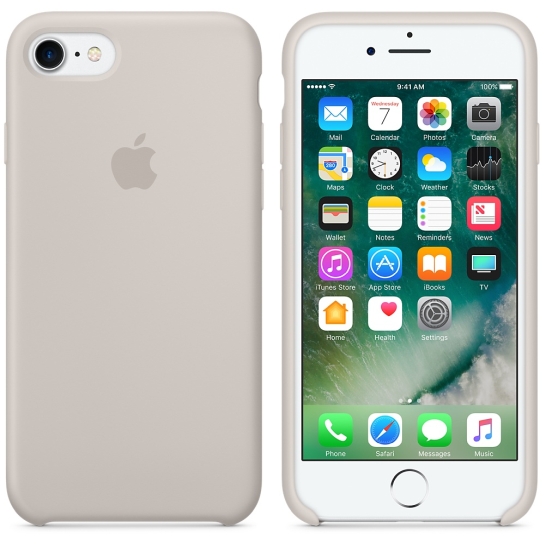 Чохол Apple Silicone Case for iPhone 8/7 Stone* - ціна, характеристики, відгуки, розстрочка, фото 3