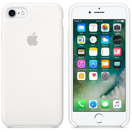 Чехол Apple Silicone Case for iPhone 8/7 White* - цена, характеристики, отзывы, рассрочка, фото 2