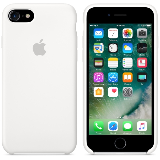 Чохол Apple Silicone Case for iPhone 8/7 White* - ціна, характеристики, відгуки, розстрочка, фото 3