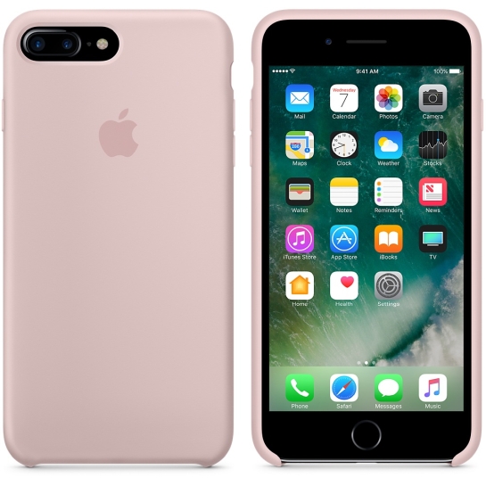 Чехол Apple Silicone Case for iPhone 8 Plus/7 Plus Pink Sand - цена, характеристики, отзывы, рассрочка, фото 2