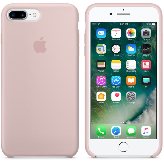 Чохол Apple Silicone Case for iPhone 8 Plus/7 Plus Pink Sand - ціна, характеристики, відгуки, розстрочка, фото 3