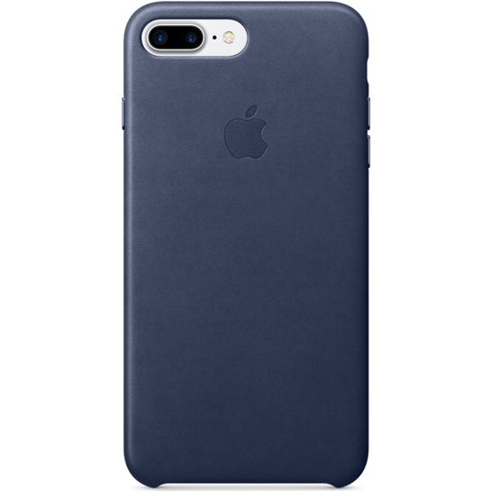 Чехол Apple Leather Case for iPhone 8 Plus/7 Plus Midnight Blue - цена, характеристики, отзывы, рассрочка, фото 1