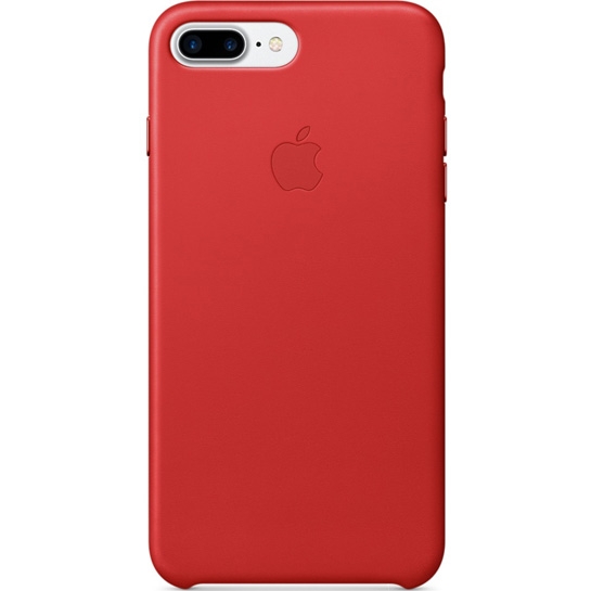 Чехол Apple Leather Case for iPhone 8 Plus/7 Plus Red* - цена, характеристики, отзывы, рассрочка, фото 1