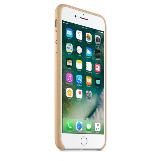 Чохол Apple Leather Case for iPhone 8 Plus/7 Plus Tan - ціна, характеристики, відгуки, розстрочка, фото 2