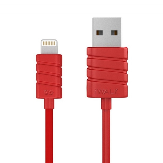 Кабель iWALK Lightning cable 8 pin for iPhone Red - ціна, характеристики, відгуки, розстрочка, фото 1