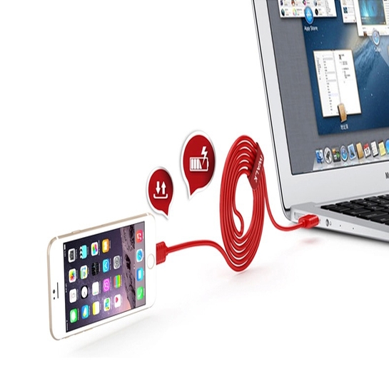 Кабель iWALK Lightning cable 8 pin for iPhone Red - ціна, характеристики, відгуки, розстрочка, фото 4