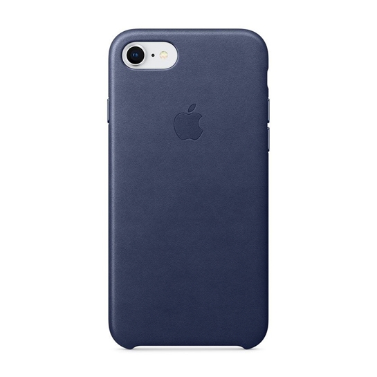 Чохол Apple Leather Case for iPhone 8/7 Midnight Blue Original Assembly* - ціна, характеристики, відгуки, розстрочка, фото 1
