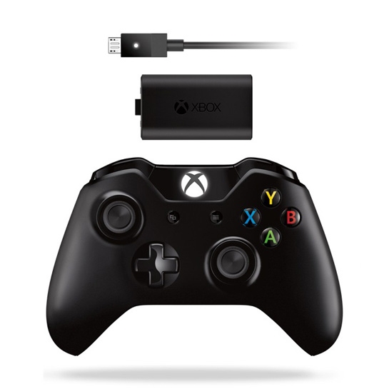 Джойстик Xbox One Black + Play & Charge Kit - цена, характеристики, отзывы, рассрочка, фото 1