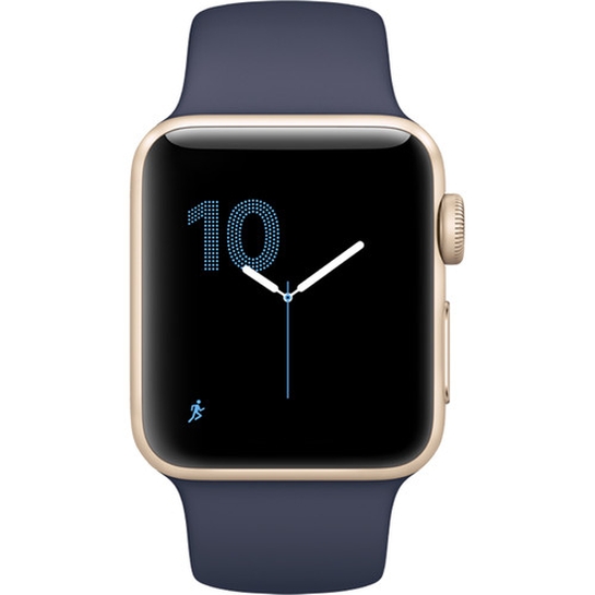 Смарт Часы Apple Watch Series 2 38mm Gold Aluminum Case with Midnight Blue Sport Band - цена, характеристики, отзывы, рассрочка, фото 2