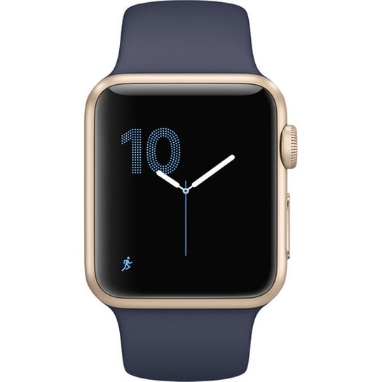 Смарт Часы Apple Watch Series 1 38mm Gold Aluminum Case with Midnight Blue Sport Band - цена, характеристики, отзывы, рассрочка, фото 2