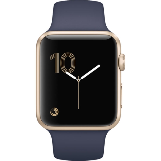 Смарт Годинник Apple Watch Series 1 42mm Gold Aluminum Case with Midnight Blue Sport Band - ціна, характеристики, відгуки, розстрочка, фото 2
