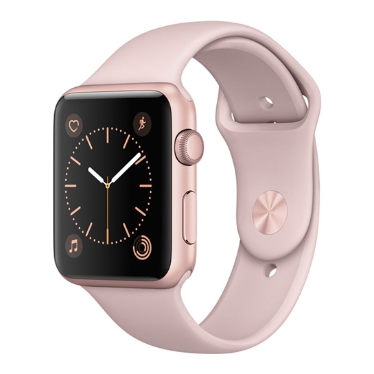 Смарт Годинник Apple Watch Series 1 42mm Rose Gold Aluminum Case with Pink Sand Sport Band - ціна, характеристики, відгуки, розстрочка, фото 1