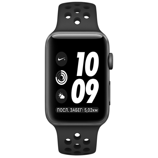 Смарт Часы Apple Watch Nike+ 38mm Space Gray Aluminum Case with Anthracite/Black Nike Sport Band - цена, характеристики, отзывы, рассрочка, фото 2