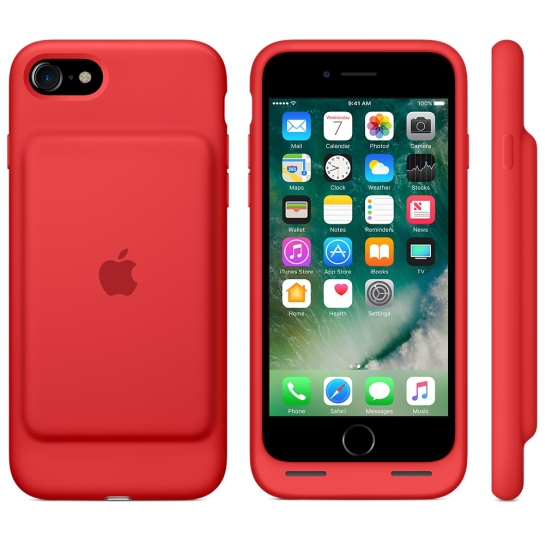 Чохол Apple Smart Battery Case for iPhone 8/7 Red - ціна, характеристики, відгуки, розстрочка, фото 4