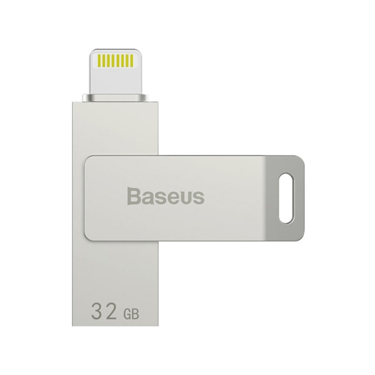 Зовнішній накопичувач USB-Flash/Lightning 32 Gb Baseus Mini Mfi Disk Silver - ціна, характеристики, відгуки, розстрочка, фото 1