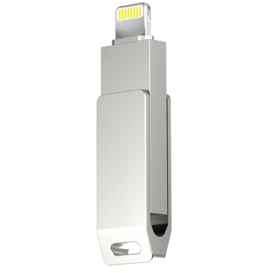 Внешний накопитель USB-Flash/Lightning 32 Gb Baseus Mini Mfi Disk Silver - цена, характеристики, отзывы, рассрочка, фото 3