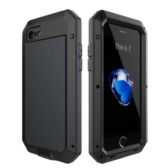 Чохол Lunatik Taktik Extreme Metal Case for iPhone 8/7 Black* - ціна, характеристики, відгуки, розстрочка, фото 1