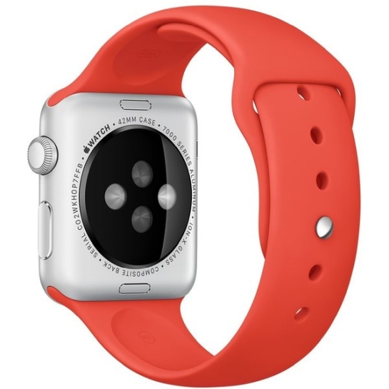 Ремінець Apple Sport Band for Apple Watch 42mm/44mm Orange - ціна, характеристики, відгуки, розстрочка, фото 2