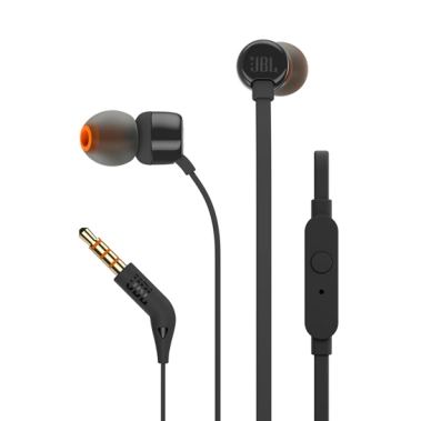 Навушники JBL In-Ear Headphone T110 Black - цена, характеристики, отзывы, рассрочка, фото 1