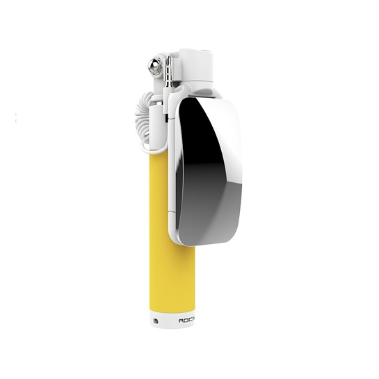 Палиця для селфі Rock Mini S & Mirror with Lightning Yellow* - ціна, характеристики, відгуки, розстрочка, фото 1