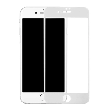 Скло Baseus Silk-Screen Printed Tempered Glass for iPhone 8 Plus/7 Plus (0.2mm) Front White - цена, характеристики, отзывы, рассрочка, фото 1