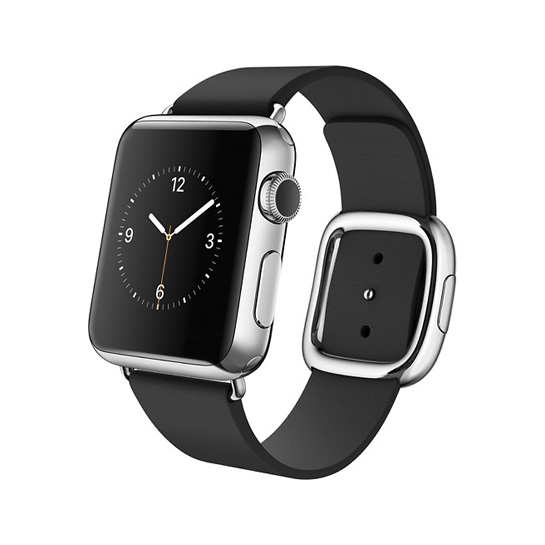 Смарт Годинник Apple Watch 38mm Stainless Steel Case with Black Modern Buckle - ціна, характеристики, відгуки, розстрочка, фото 1
