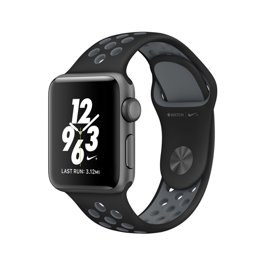 Смарт Часы Apple Watch Series 2 38mm Space Gray Aluminum Case with Black/Cool Gray Nike Sport Band - цена, характеристики, отзывы, рассрочка, фото 1
