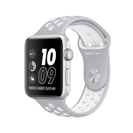 Смарт Часы Apple Watch Series 2 38mm Silver Aluminum Case with Flat Silver/White Nike Sport Band - цена, характеристики, отзывы, рассрочка, фото 1