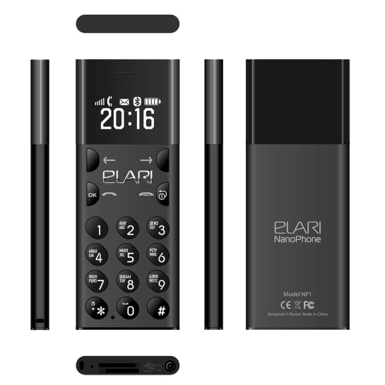 Телефон Elari NanoPhone Jet Black - ціна, характеристики, відгуки, розстрочка, фото 3