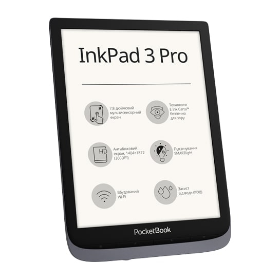 Електронна книга PocketBook InkPad 3 Pro 740 Metal Gray - ціна, характеристики, відгуки, розстрочка, фото 4