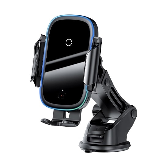 Беспроводное зарядное устройство-держатель Baseus Light Electric Holder Wireless Charger 15W Black - цена, характеристики, отзывы, рассрочка, фото 3