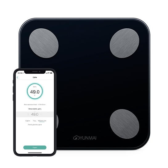 Электронные весы YUNMAI Balance Smart Scale Black - цена, характеристики, отзывы, рассрочка, фото 2