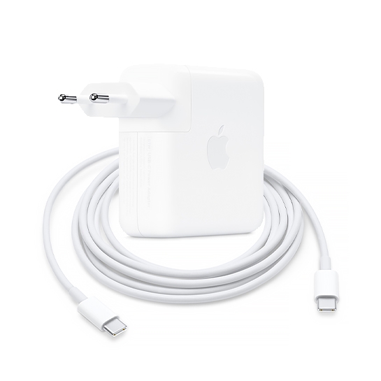 Комплект зарядки для Macbook (Apple 61W USB-C Power Adapter + Кабель Apple USB-C Charge Cable 2m) - ціна, характеристики, відгуки, розстрочка, фото 1