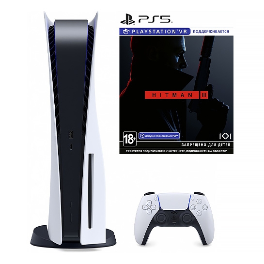Игровая приставка Sony PlayStation 5 + Hitman 3 - цена, характеристики, отзывы, рассрочка, фото 1