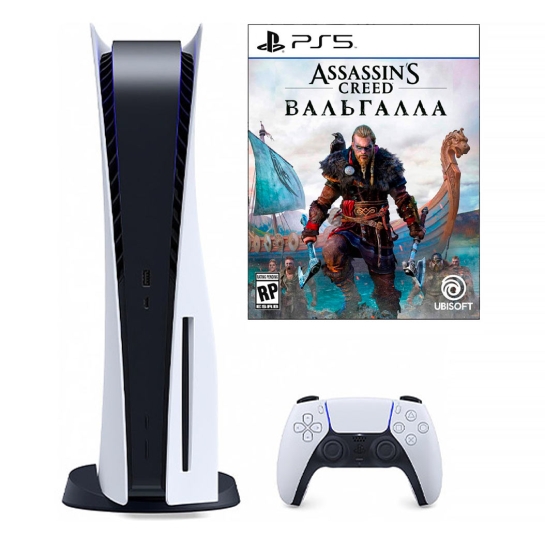Ігрова приставка Sony PlayStation 5 + Assassin’s Creed Valhalla - ціна, характеристики, відгуки, розстрочка, фото 1