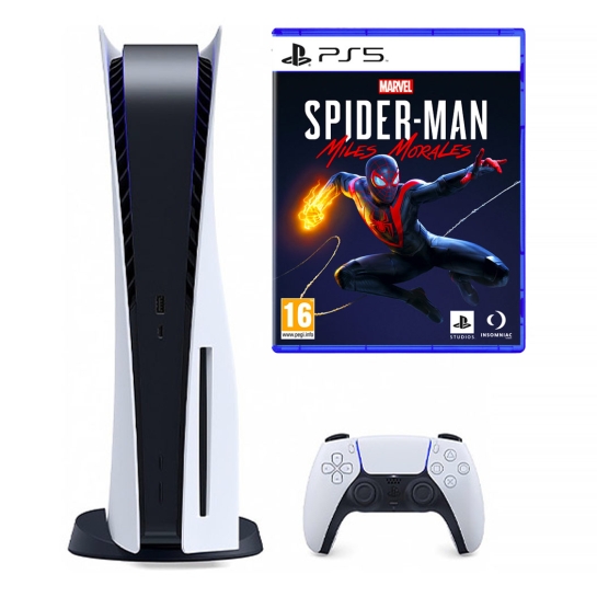 Игровая приставка Sony PlayStation 5 + Marvel’s Spider-Man: Miles Morales - цена, характеристики, отзывы, рассрочка, фото 1