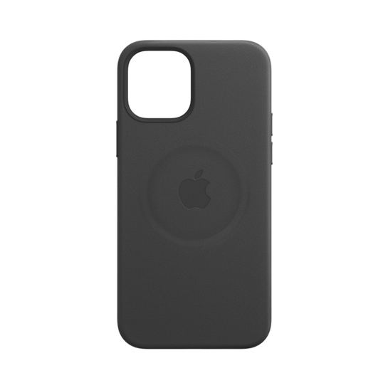Чохол Apple Leather Case with MagSafe for iPhone 12 Mini Black - ціна, характеристики, відгуки, розстрочка, фото 2