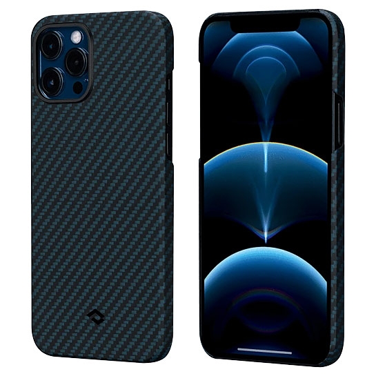 Чохол Pitaka MagEZ Twill Case for iPhone 12 Pro Max Black/Blue - ціна, характеристики, відгуки, розстрочка, фото 1