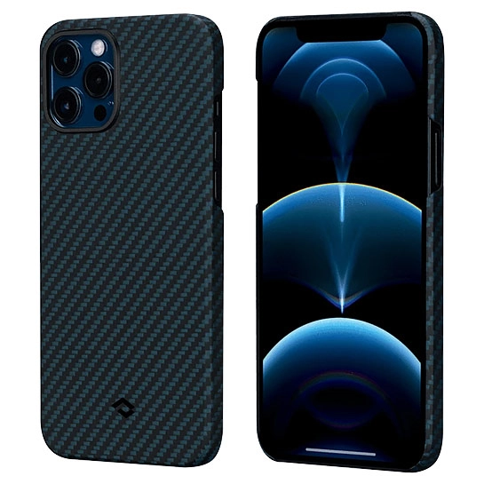Чехол Pitaka MagEZ Twill Case for iPhone 12 Pro Max Black/Blue