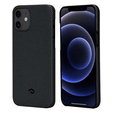 Чехол Pitaka MagEZ Plain Case for iPhone 12 Black/Grey - цена, характеристики, отзывы, рассрочка, фото 1