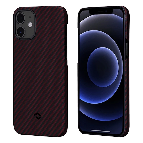 Чехол Pitaka MagEZ Twill Case for iPhone 12 Black/Red