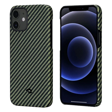 Чехол Pitaka MagEZ Twill Case for iPhone 12 Black/Yellow - цена, характеристики, отзывы, рассрочка, фото 1