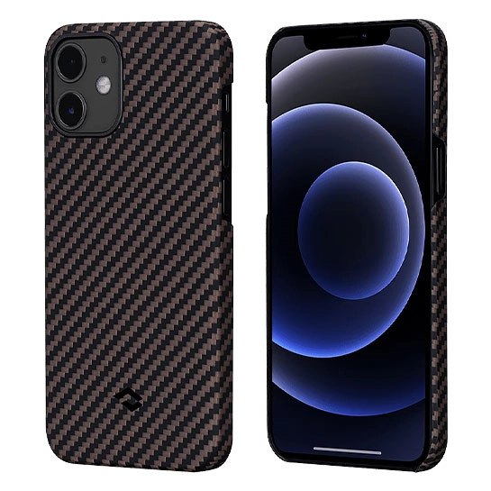 Чехол Pitaka MagEZ Twill Case for iPhone 12 Black/RoseGold