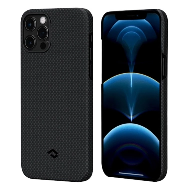 Чехол Pitaka MagEZ Twill Case for iPhone 12 Pro Black/Grey - цена, характеристики, отзывы, рассрочка, фото 1