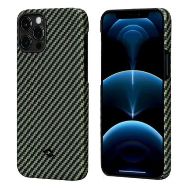 Чехол Pitaka MagEZ Twill Case for iPhone 12 Pro Black/Yellow - цена, характеристики, отзывы, рассрочка, фото 1
