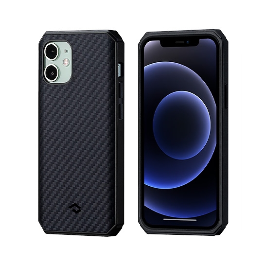 Чохол Pitaka MagEZ Pro 2 Twill Case for iPhone 12 Mini Black/Grey - ціна, характеристики, відгуки, розстрочка, фото 1