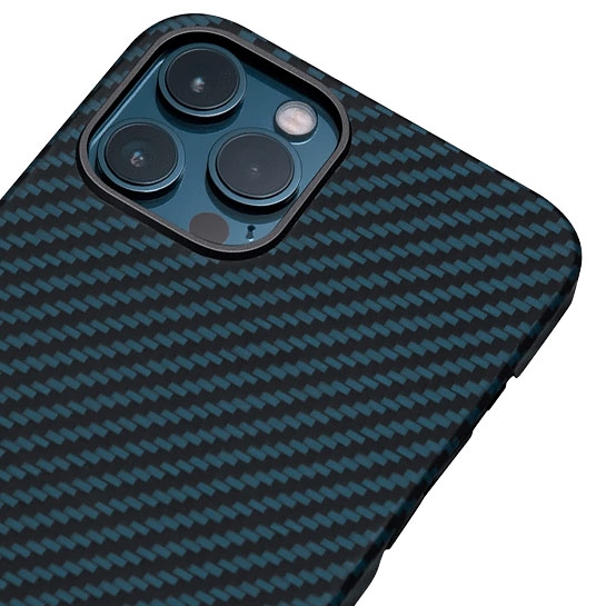 Чохол Pitaka MagEZ Twill Case for iPhone 12 Pro Max Black/Blue - ціна, характеристики, відгуки, розстрочка, фото 3