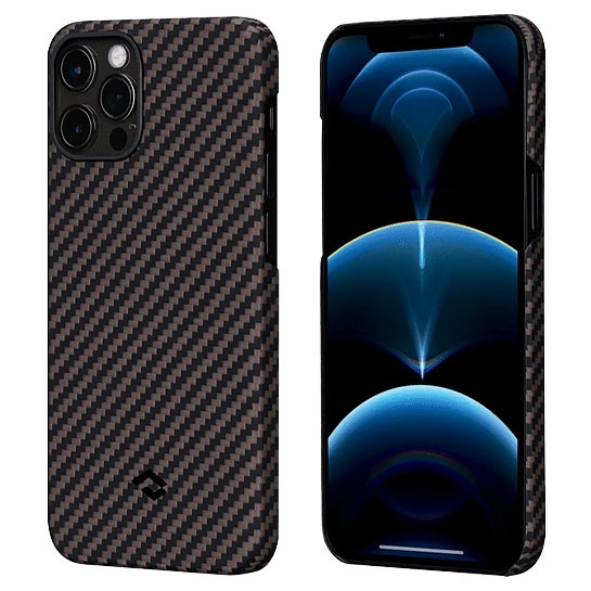 Чохол Pitaka MagEZ Twill Case for iPhone 12 Pro Max Black/RoseGold - ціна, характеристики, відгуки, розстрочка, фото 1