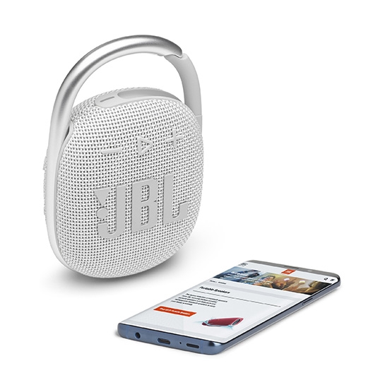 Портативная акустика JBL Clip 4 White - цена, характеристики, отзывы, рассрочка, фото 5